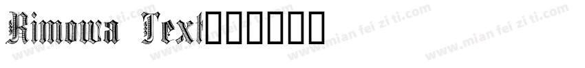 Rimowa Text字体转换